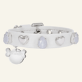 Bianca White Swarovski Dog Collar 💎 - PAW LONDON