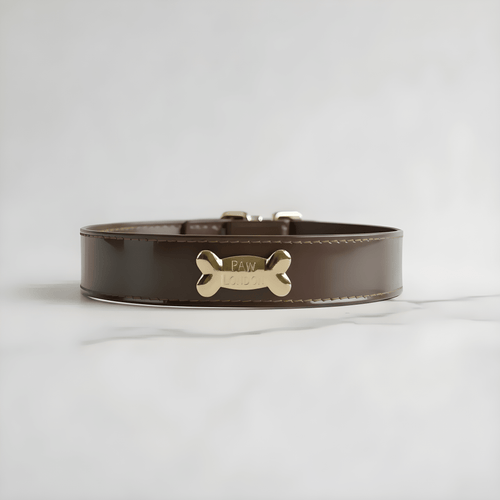 Cacao Dog Collar - PAW LONDON