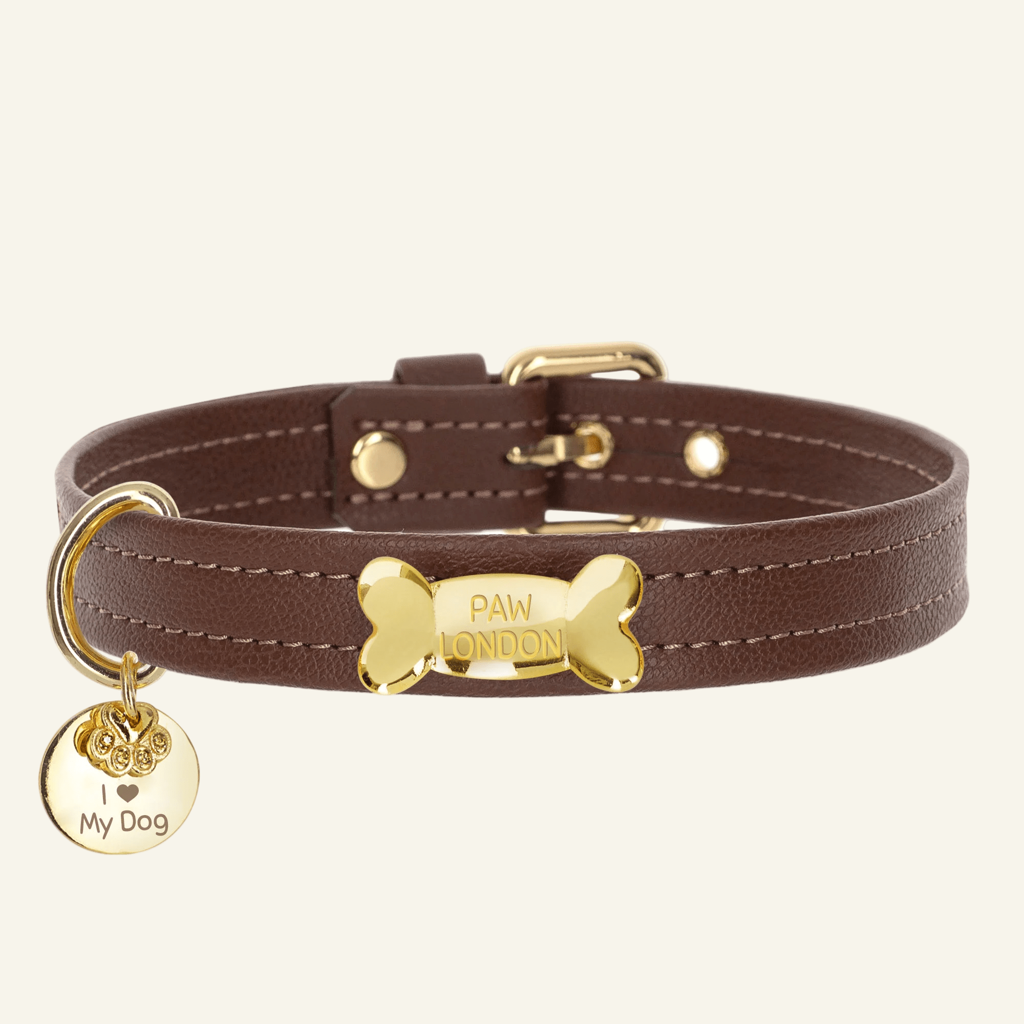 Chocolate Dog Collar - PAW LONDON