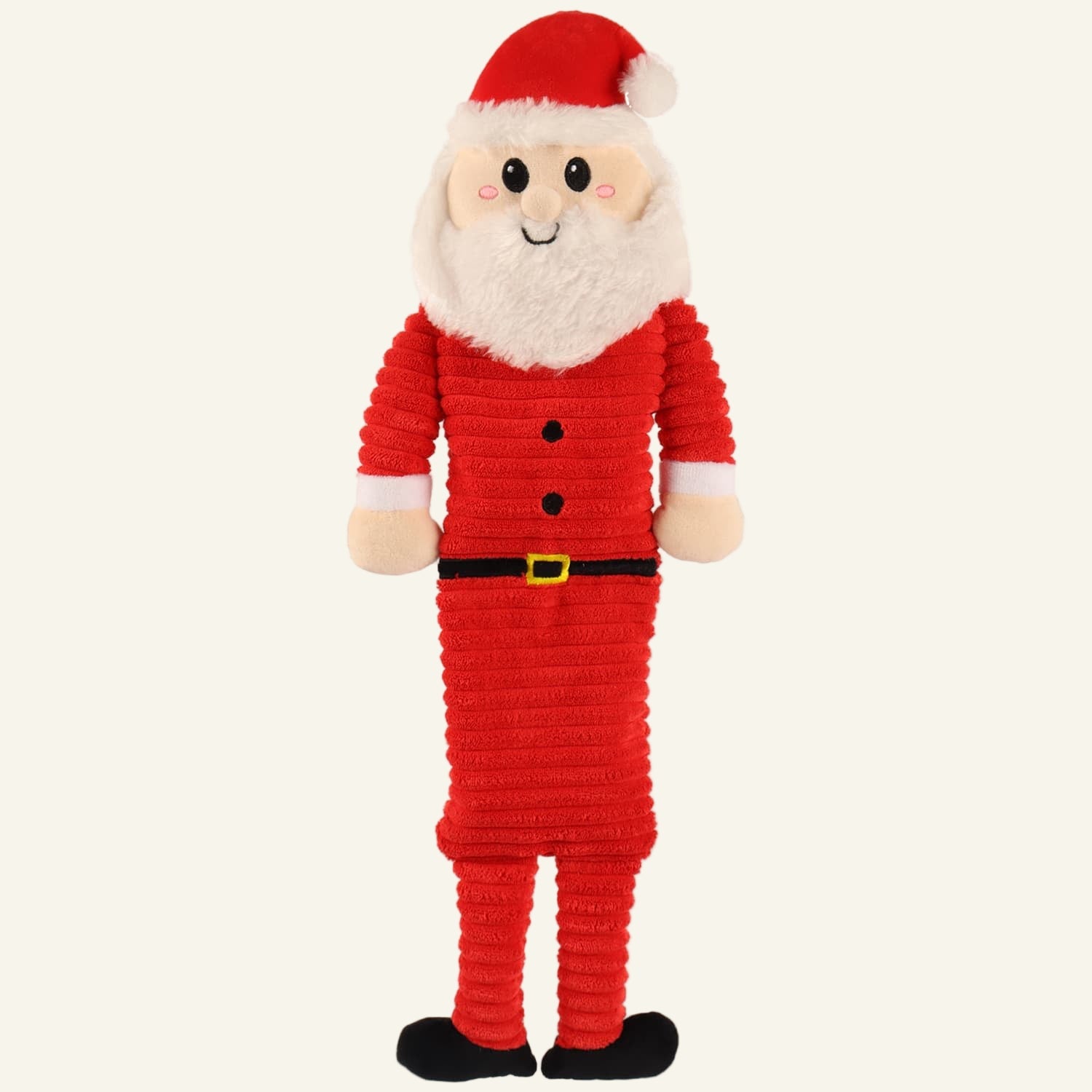 Christmas Long Body Squeaker Pet Toy | Santa - PAW LONDON