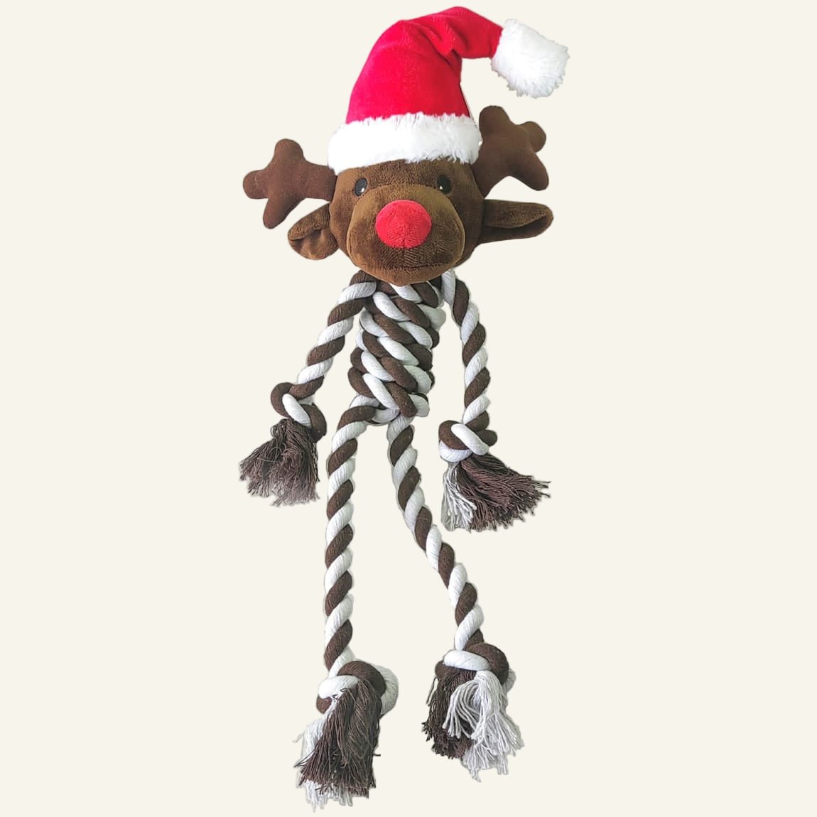Christmas Rope Body Toy | Reindeer - PAW LONDON