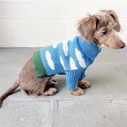 Cloud Theme Blue Soft Dog Sweater ☁️ - PAW LONDON