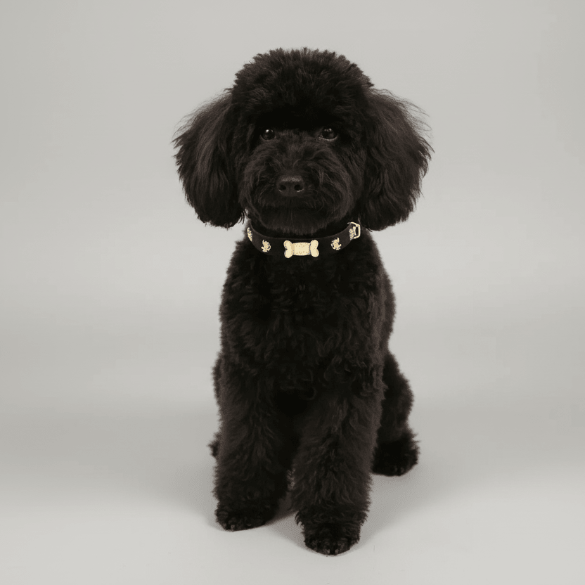 Cupid Gold Dog Collar 🏹 | BLACK - PAW LONDON