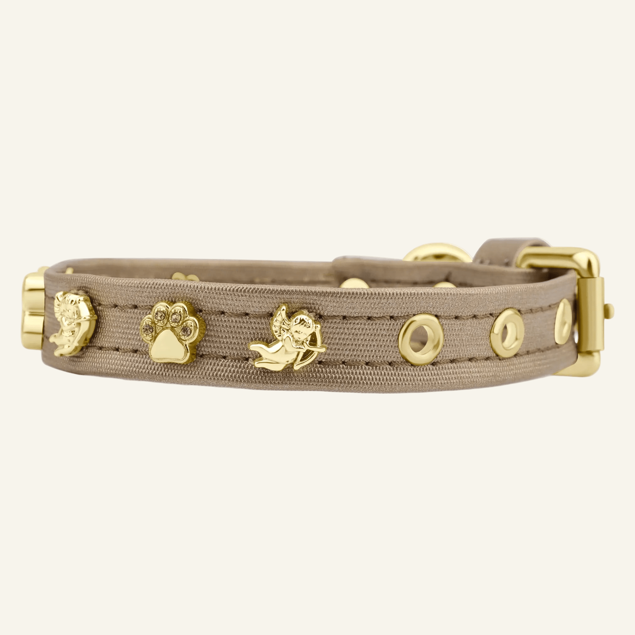 Cupid Gold Dog Collar 🏹 | GOLD - PAW LONDON