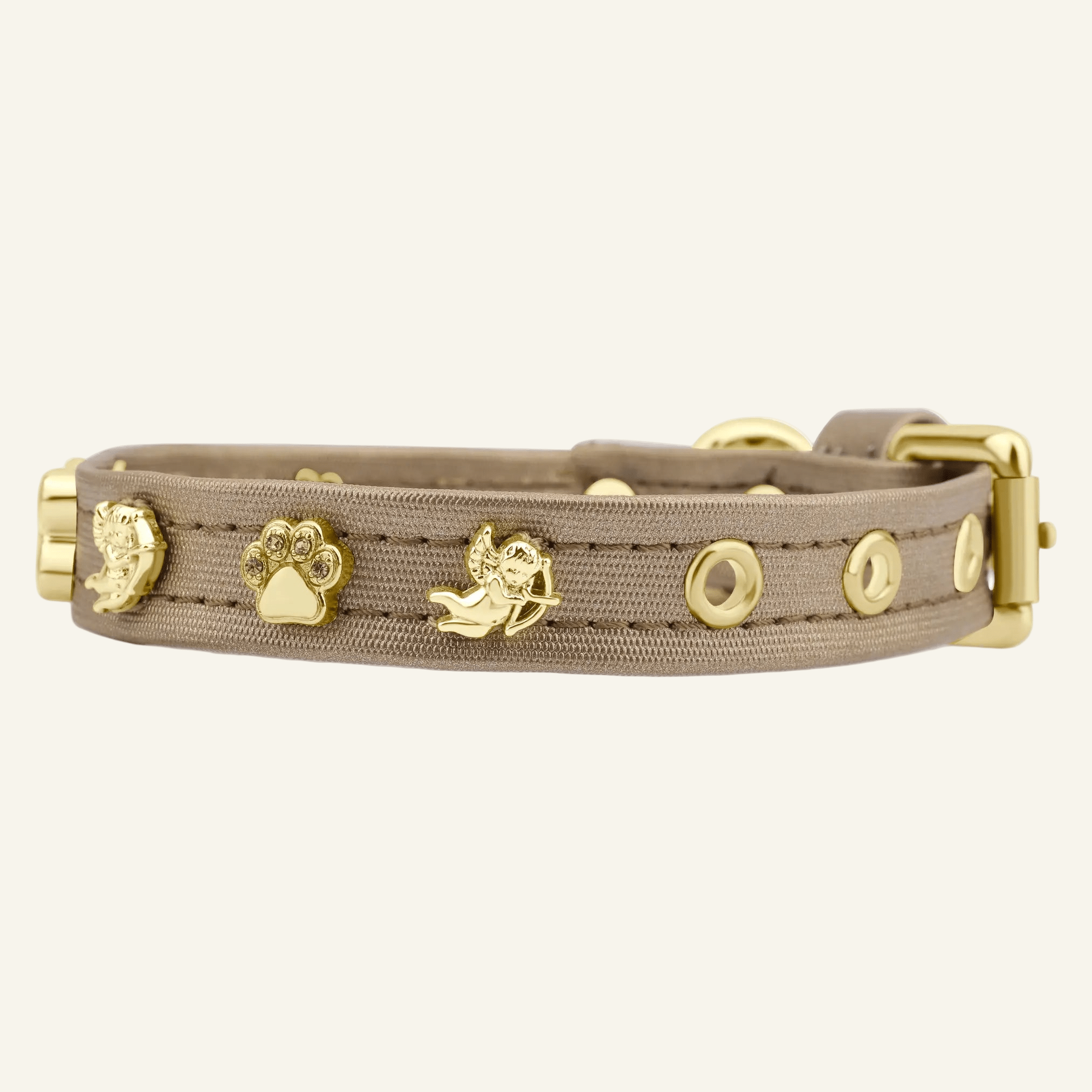 Cupid Gold Dog Collar 🏹 | GOLD - PAW LONDON
