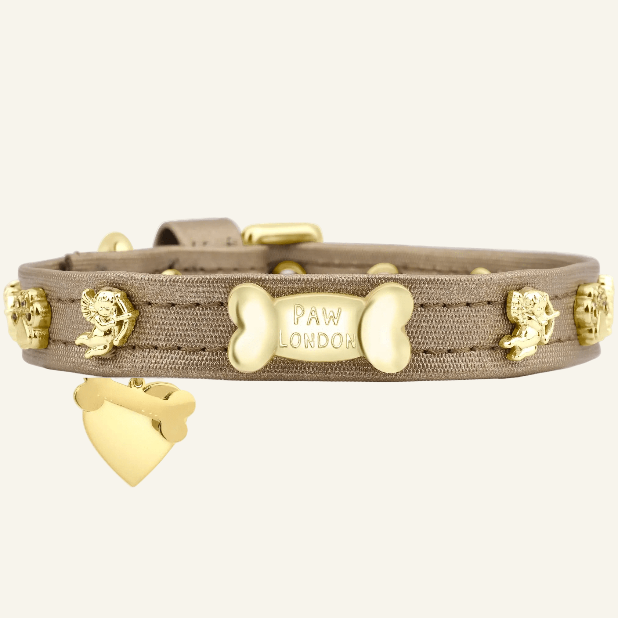 Cupid Gold Dog Collar 🏹 | GOLD - PAW LONDON