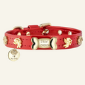 Cupid Gold Dog Collar 🏹 | RED - PAW LONDON