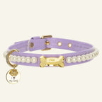 Diana Pearl Dog Collar Lilac 💜 - PAW LONDON
