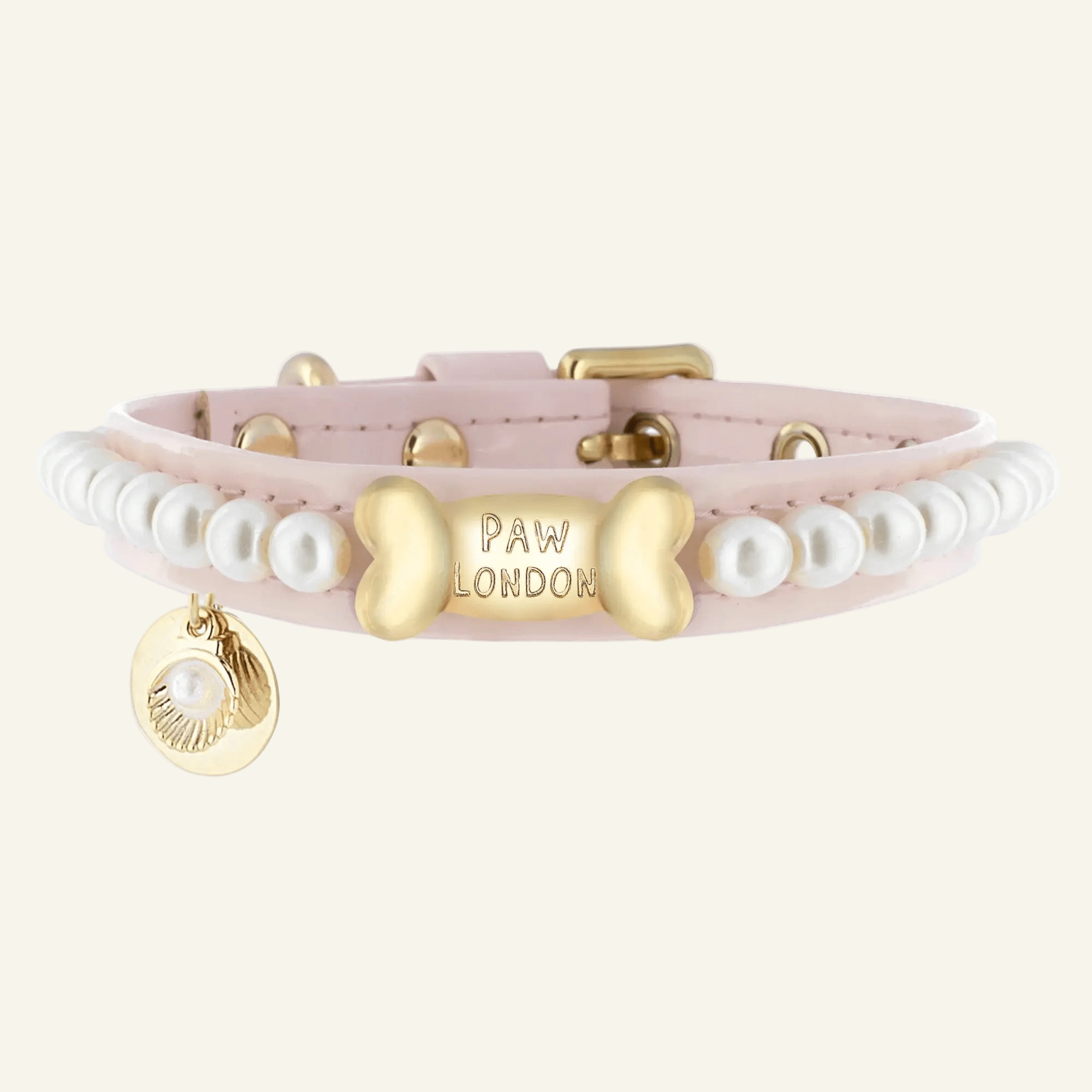 Diana Pearl Dog Collar Soft Pink 💘 - PAW LONDON