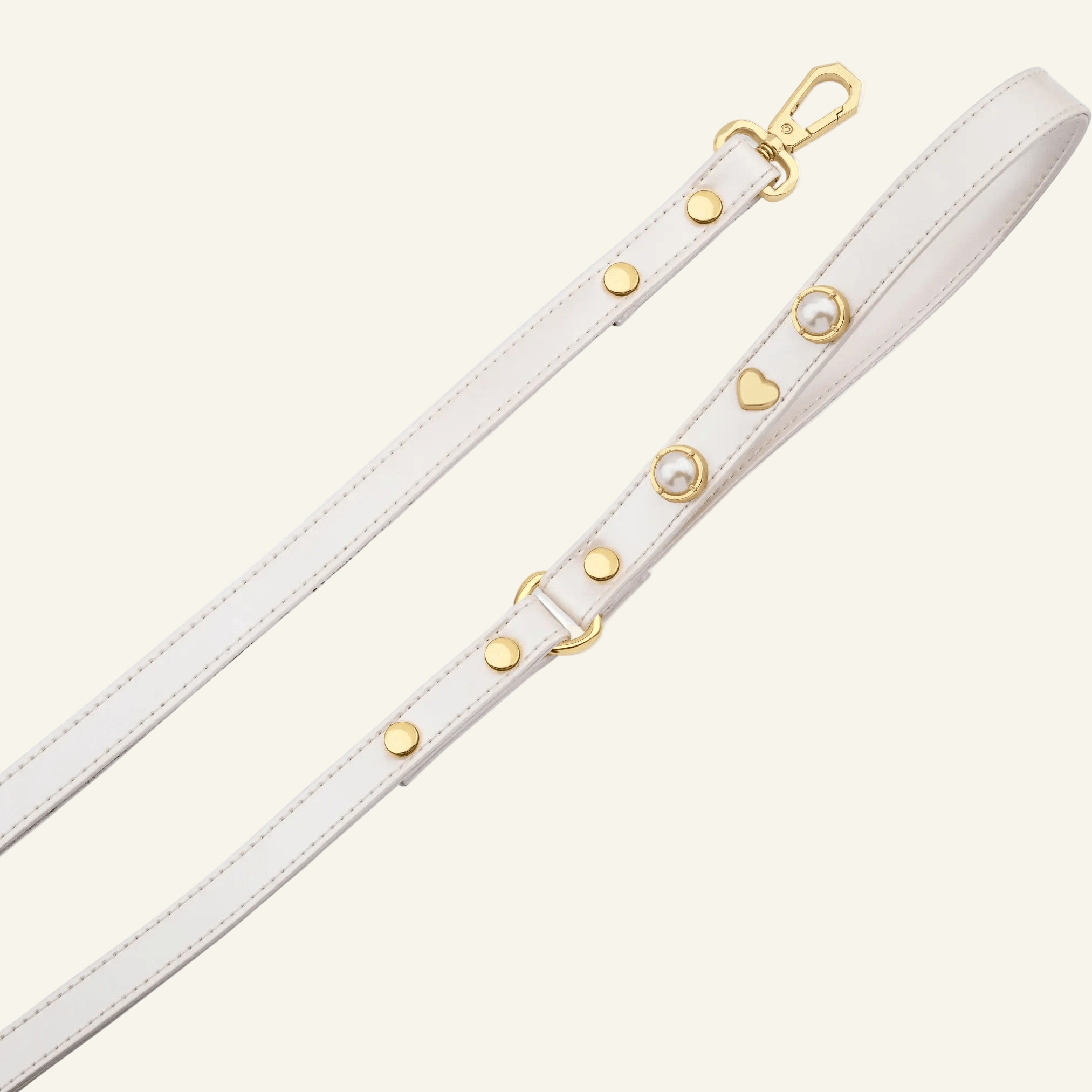 Diana Pearl Dog Leash | White 🤍 - PAW LONDON
