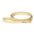 Dog Lead with Gold Plated Bone | Butter 🧈 - PAW LONDON