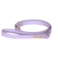 Dog Lead with Gold Plated Bone | Lavender - PAW LONDON