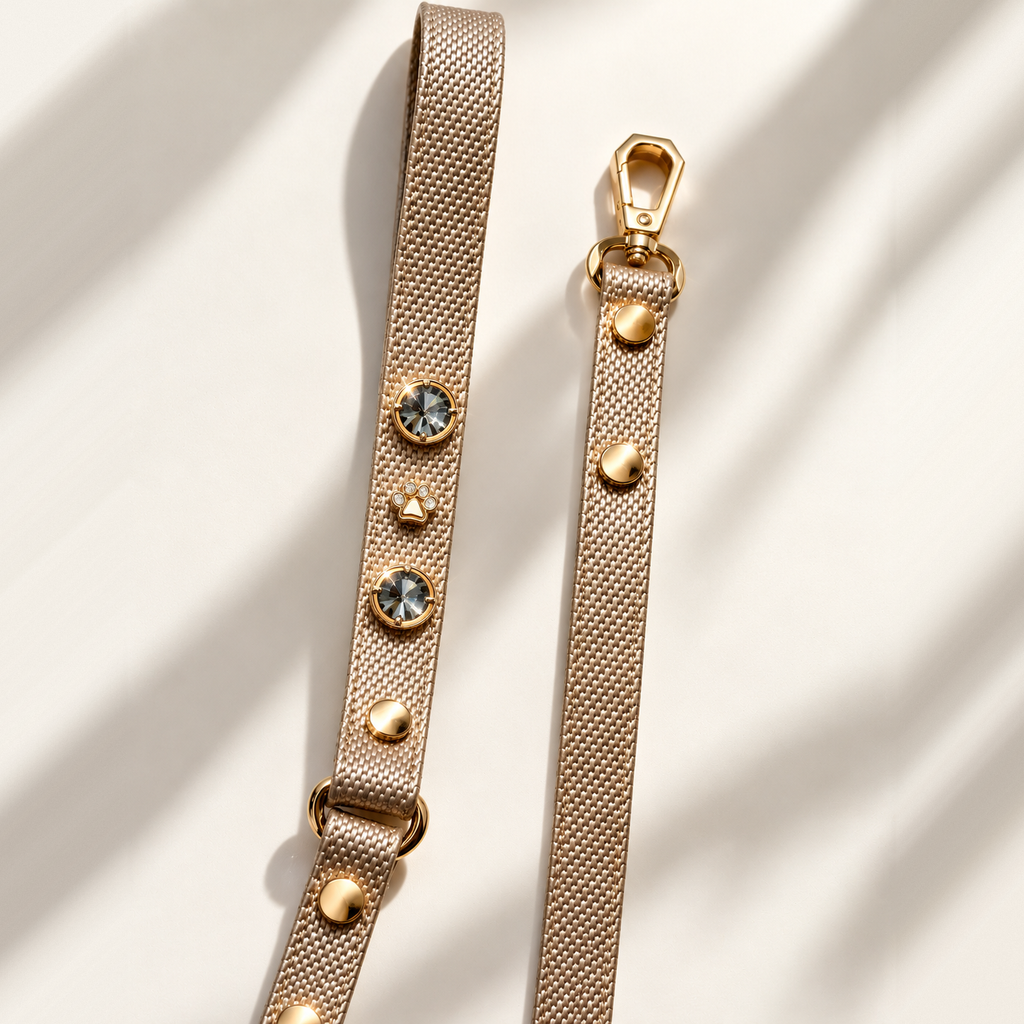 Elizabeth Swarovski® Dog Leash | Gold