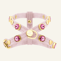Emma Swarovski Baby Pink Dog Harness 💎 - PAW LONDON