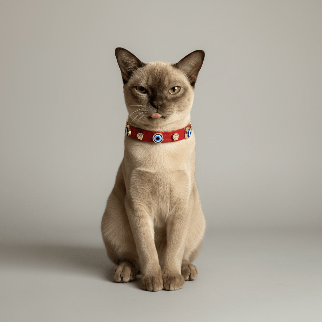 Evil Eye Cat Collar | Red - PAW LONDON