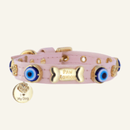Evil Eye Dog Collar | Baby Pink 💘 - PAW LONDON
