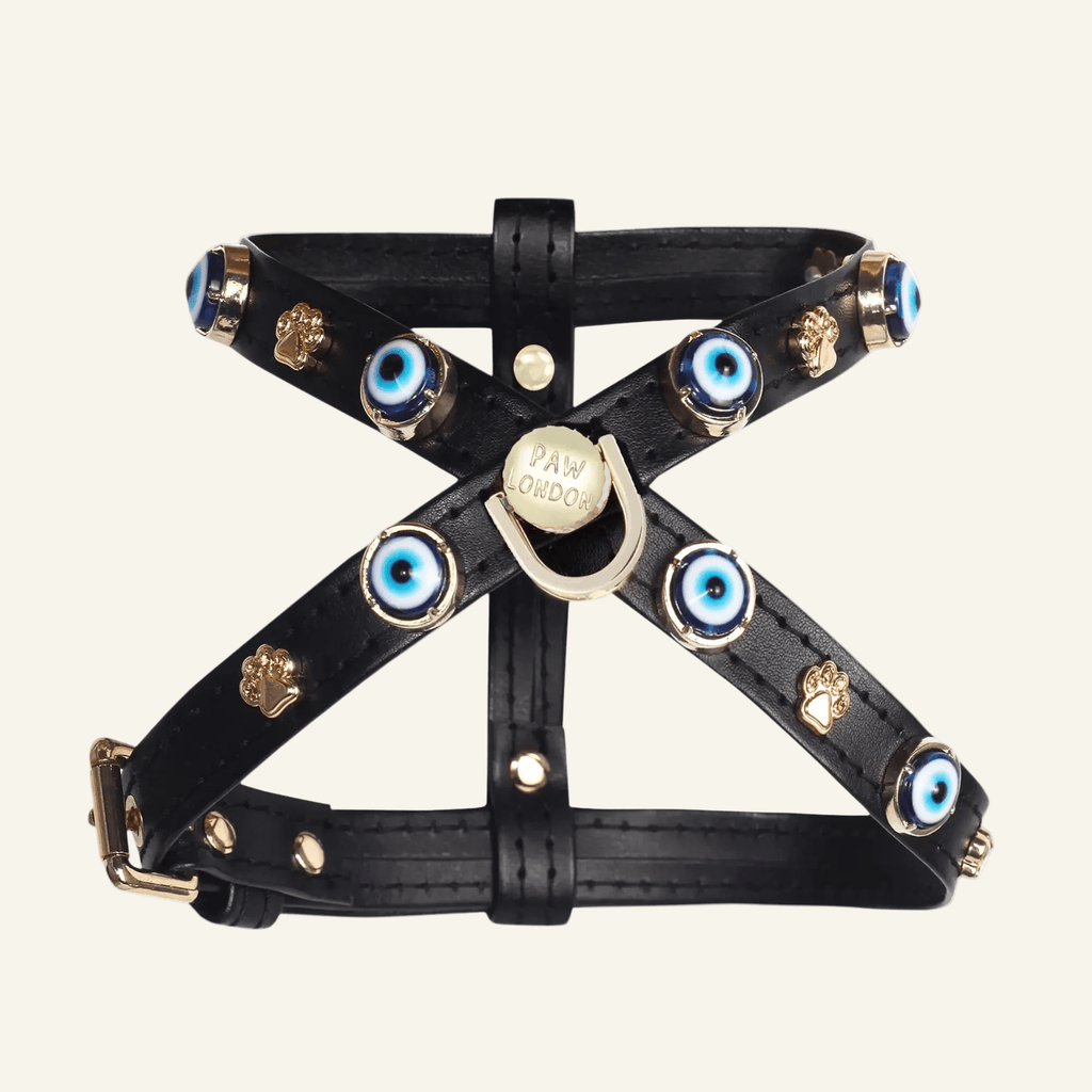 Evil Eye Dog Harness | Black 🧿. - PAW LONDON