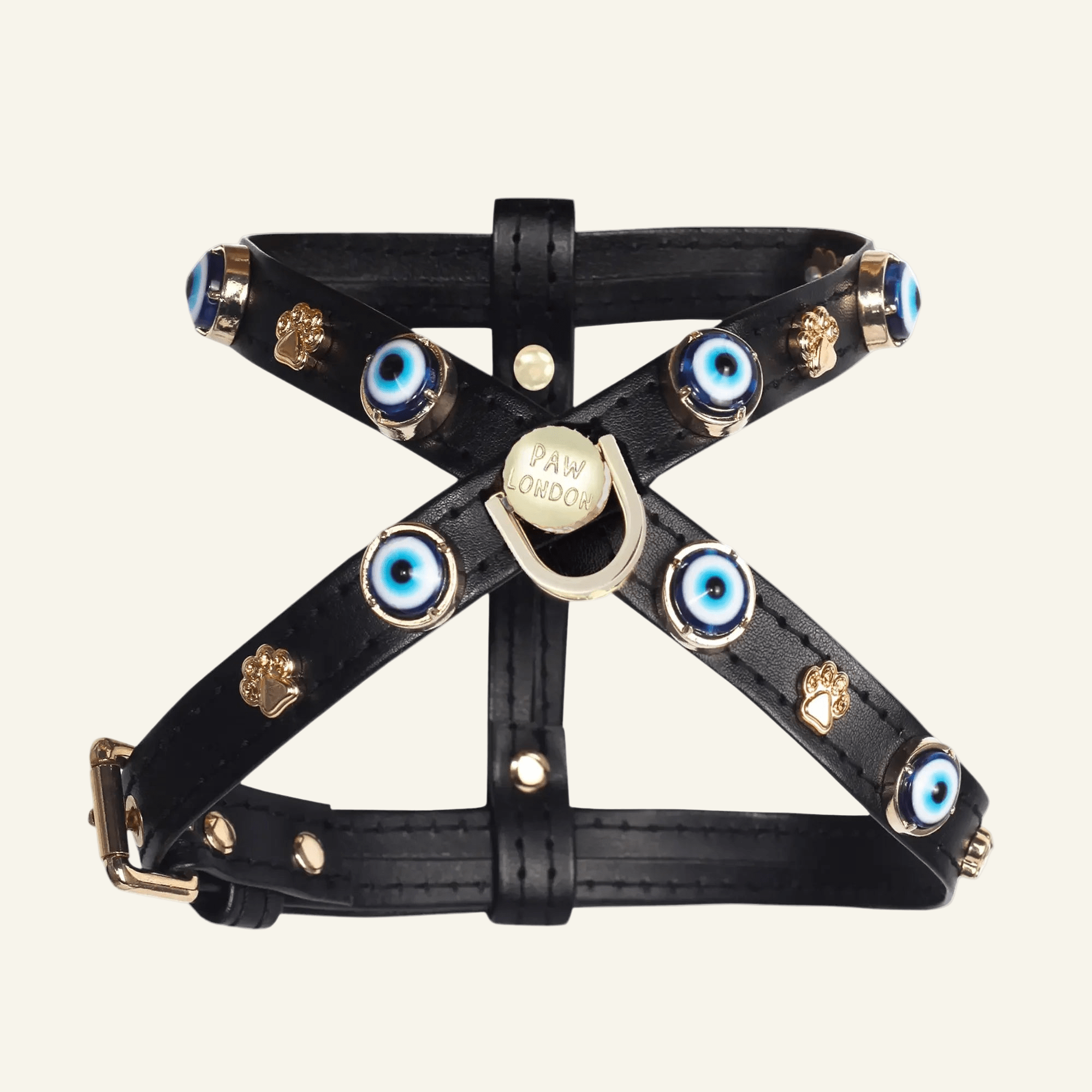 Evil Eye Dog Harness | Black 🧿. - PAW LONDON