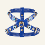 Evil Eye Dog Harness | Royal Blue 🧿 - PAW LONDON