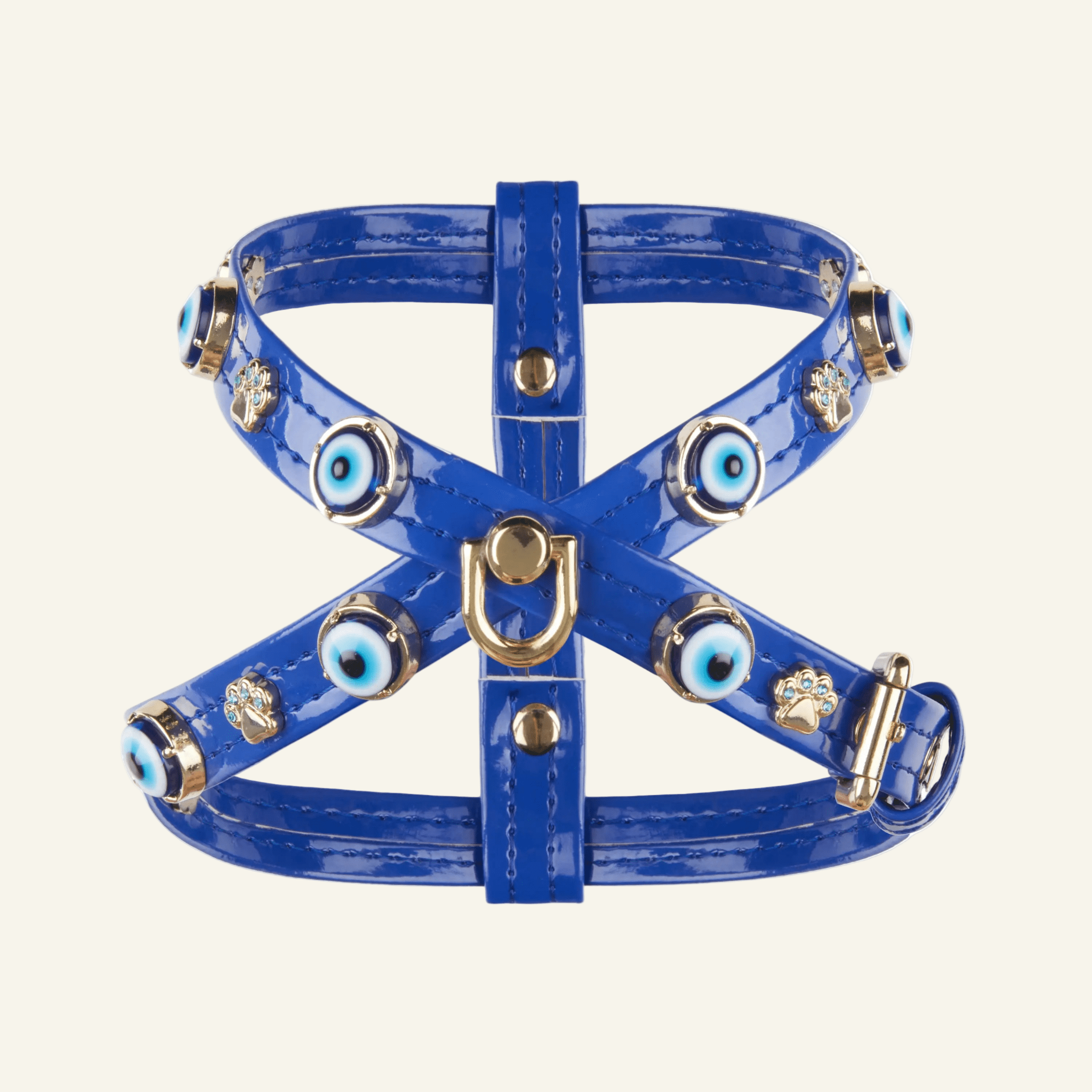 Evil Eye Dog Harness | Royal Blue 🧿 - PAW LONDON