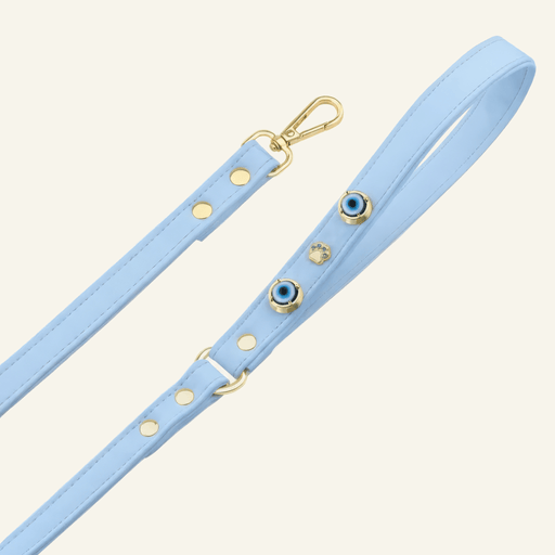 Evil Eye Dog Lead | Baby Blue 🧿 - PAW LONDON