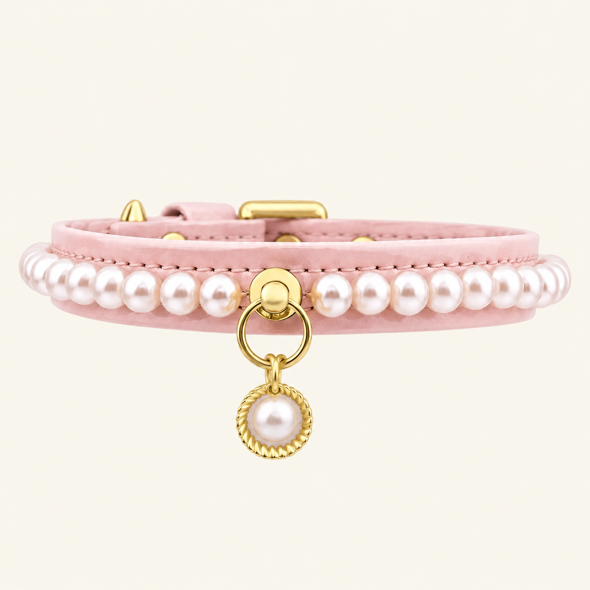 Diana Pearl Cat Collar | Soft Pink