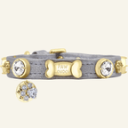 Gatsby Silver Swarovski Dog Collar 🍸 - PAW LONDON
