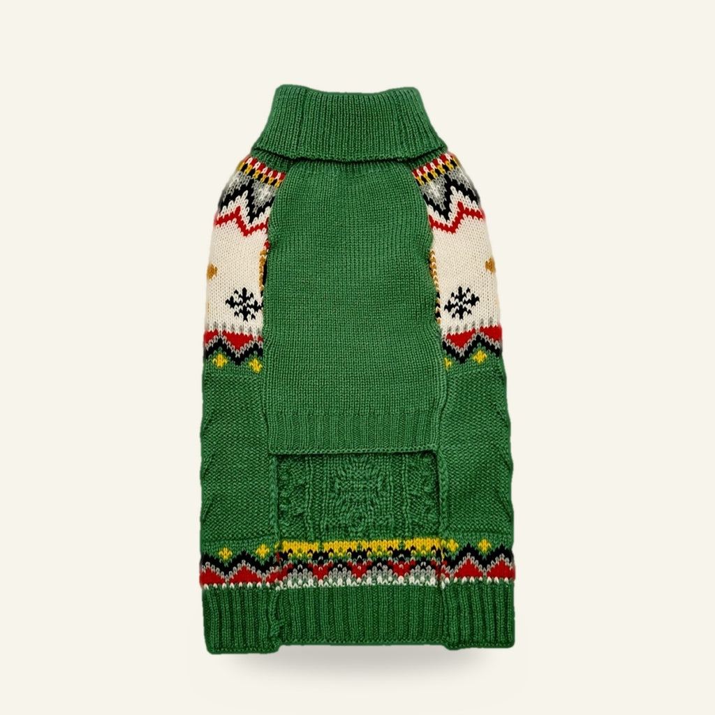 Gingerbread dog jumper, underside