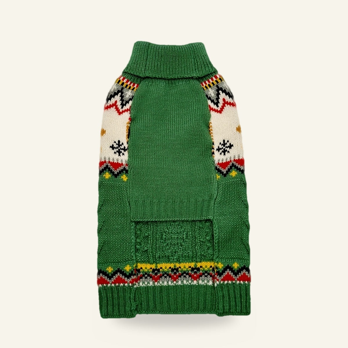 Gingerbread dog jumper, underside