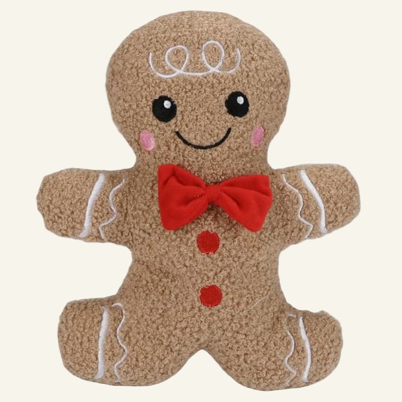 Gingerbread Man Plush Dog Toy 🫚 - PAW LONDON