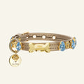 Gold Blue Swarovski Dog Collar 💎 - PAW LONDON