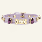 Harper Purple Swarovski Dog Collar 💎 - PAW LONDON
