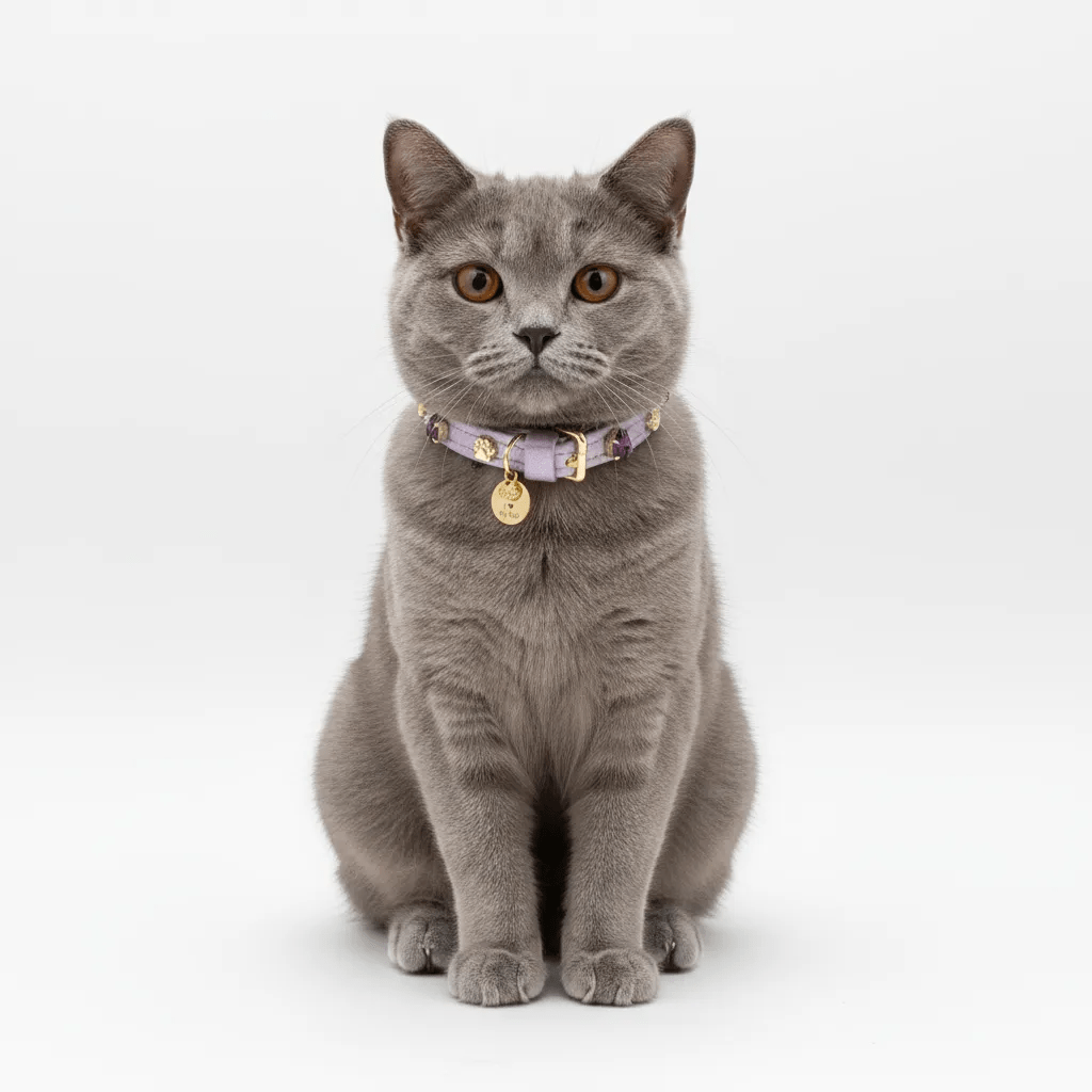 Harper Swarovski Purple Cat Collar - PAW LONDON