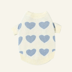 Heart Blue Soft Dog Sweater - PAW LONDON
