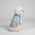 Howdy Slogan Jean Dog Jackets with Pink Embroidery 🤠 - PAW LONDON