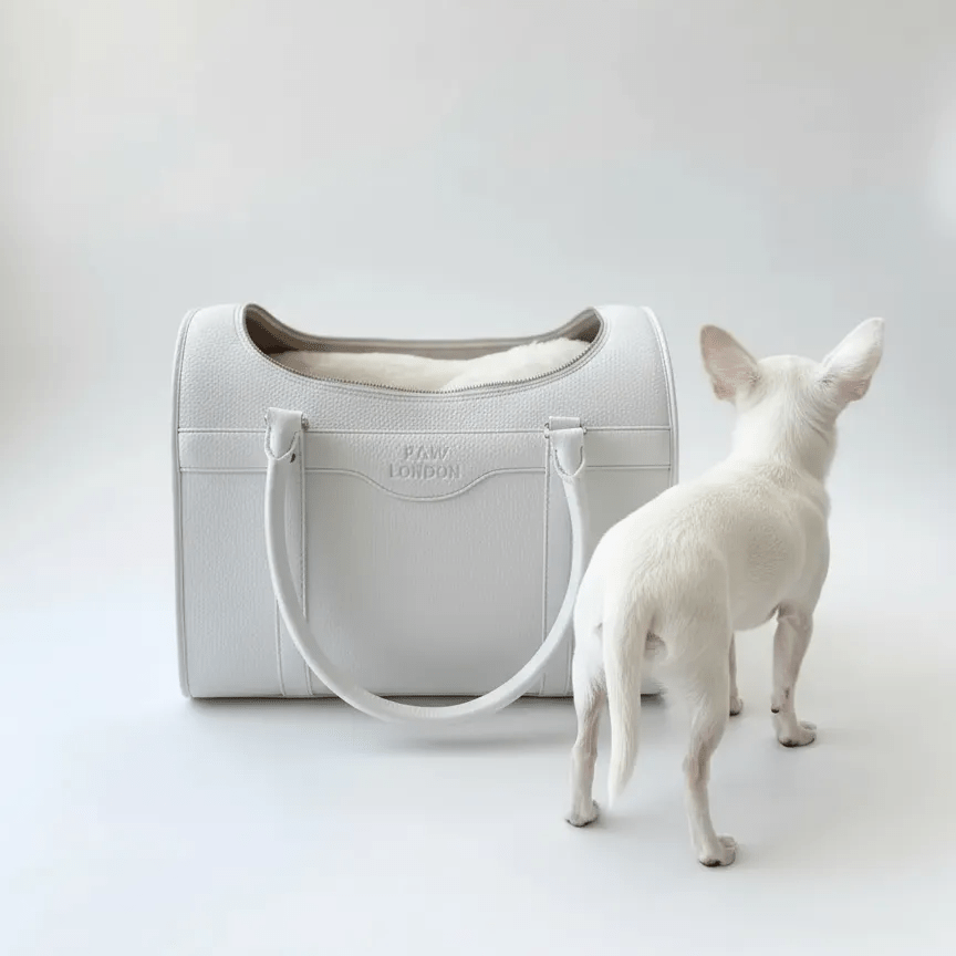 Kelly Airline Approved Pet Travel Carrier Bag | WHITE 🚀 - PAW LONDON