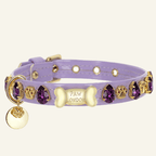 Lily Purple Swarovski Dog Collar 💎 - PAW LONDON