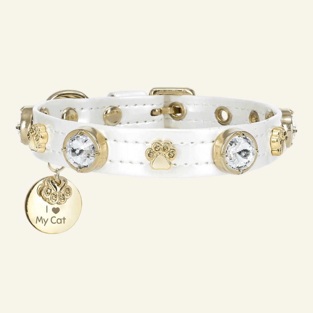 Lily Swarovski Glossy Cat Collar - PAW LONDON