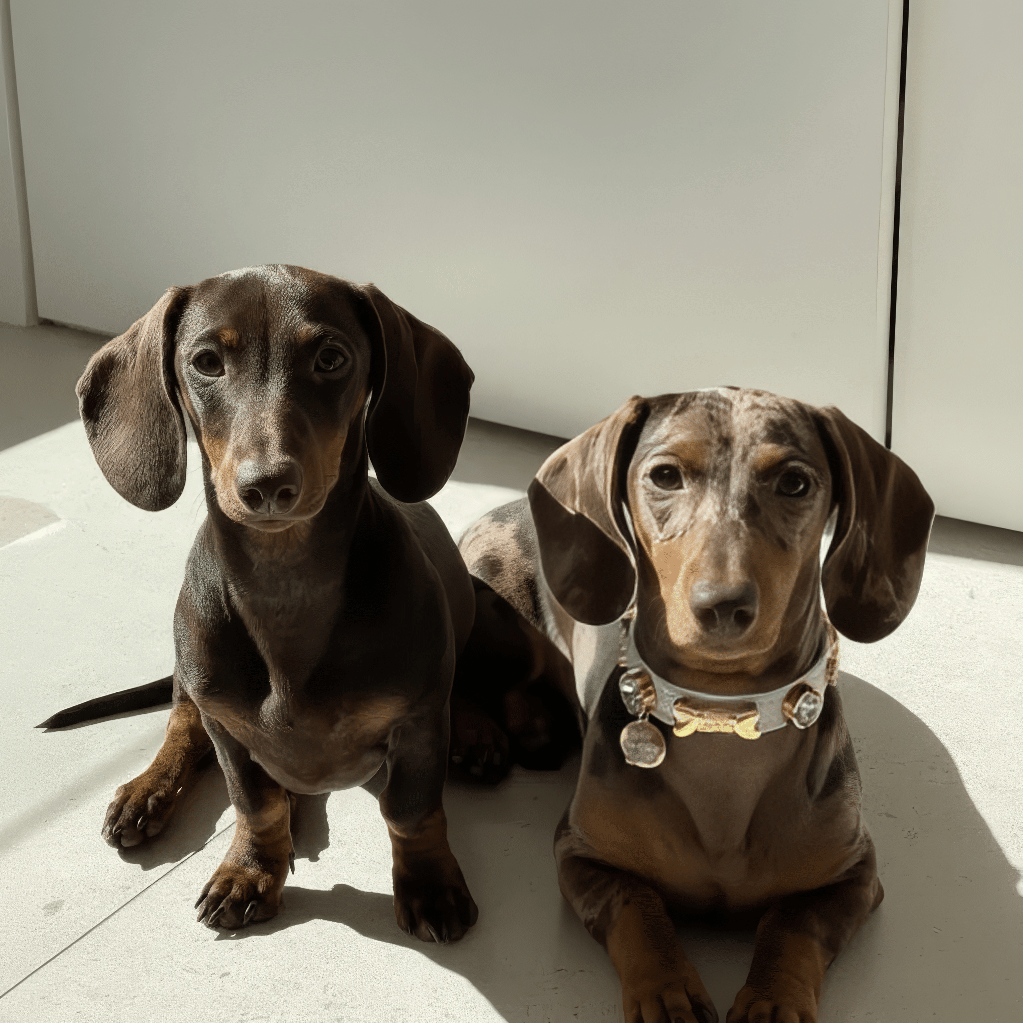 Lily Swarovski® Glossy White Dog Collar 💎 - PAW LONDON