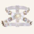 Lily Swarovski Glossy White Dog Harness 💎 - PAW LONDON