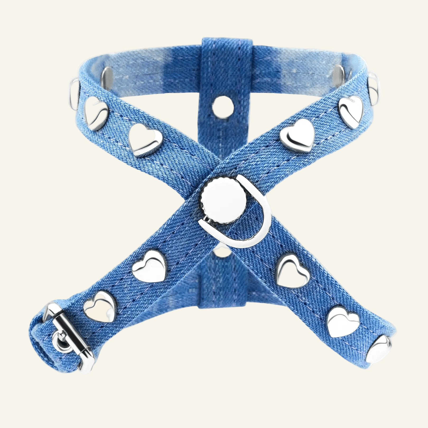 Lovefool Denim Dog Harness | Ice 🩵 - PAW LONDON