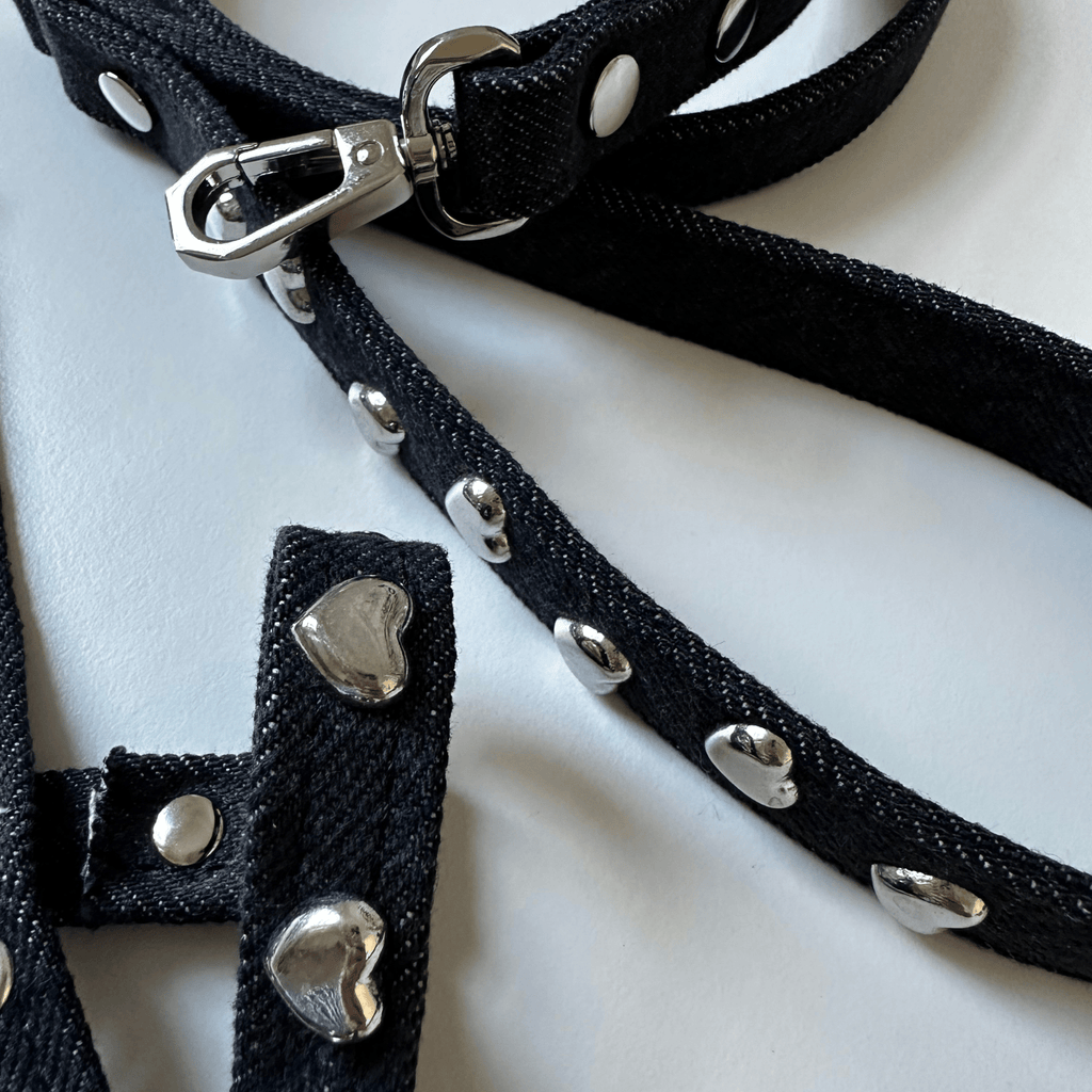 Lovefool Denim Dog Harness | Noir 🖤 - PAW LONDON