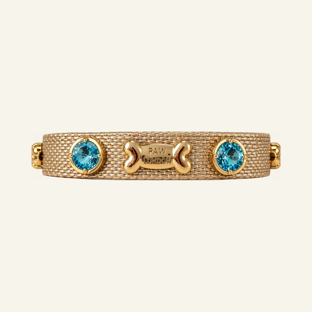 Max Swarovski® Dog Collar | Gold - PAW LONDON
