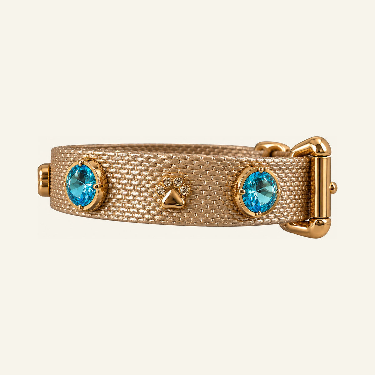 Max Swarovski® Dog Collar | Gold - PAW LONDON