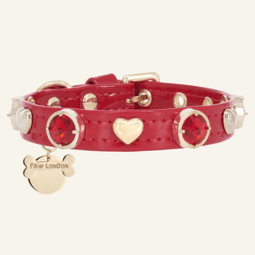 Merry Swarovski® Red Dog Collar 💎 - PAW LONDON