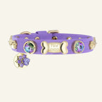 Paradise Shine Swarovski Lilac Dog Collar 💎 - PAW LONDON