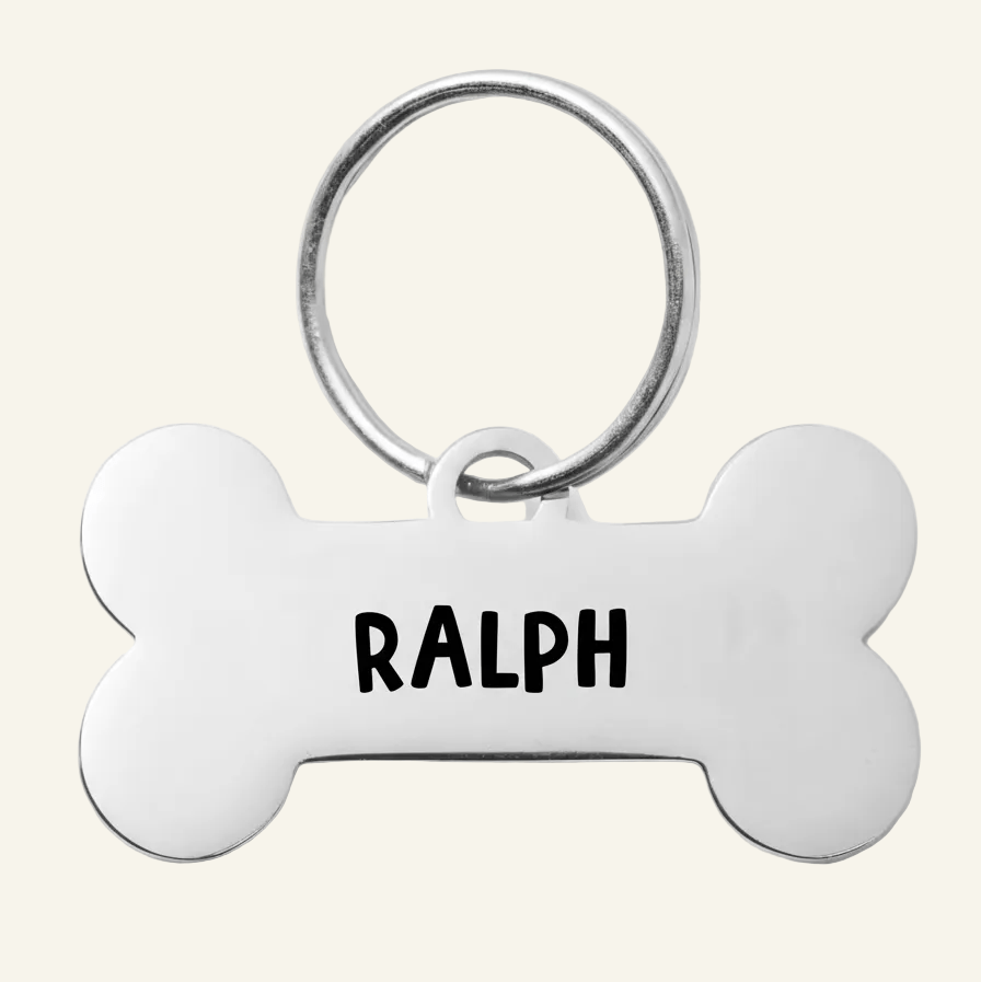 Personalised Pet ID Tag | Silver - PAW LONDON