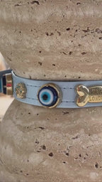 Evil Eye Dog Collar Baby Blue 🧿