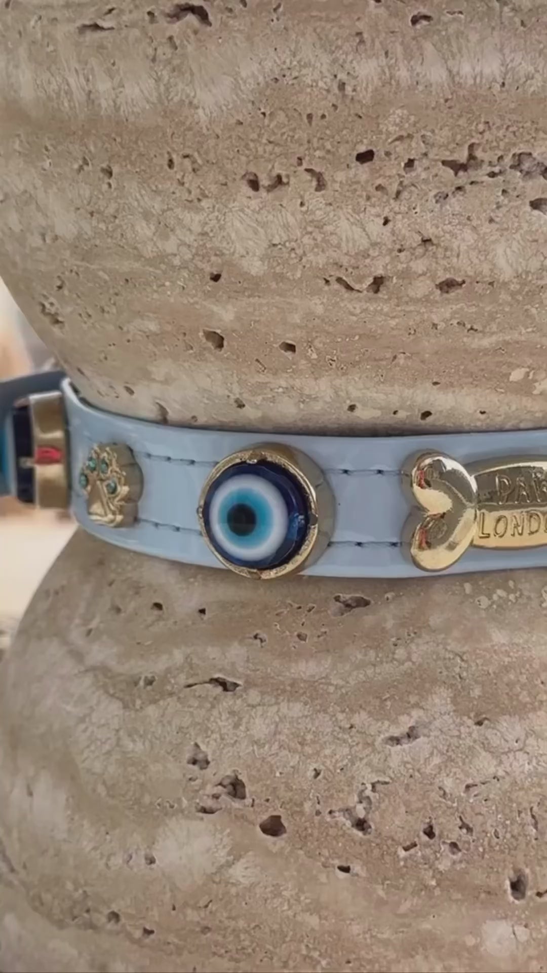 Evil Eye Dog Collar Baby Blue 🧿