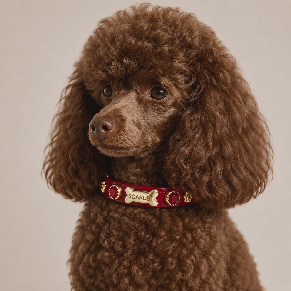 Scarlet Swarovski® Dog Collar | Red